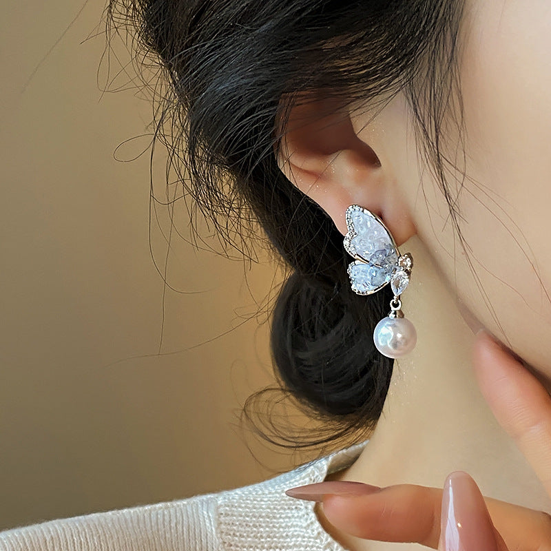 Women's Fashion Pearl Design Light Luxury High-grade Earrings