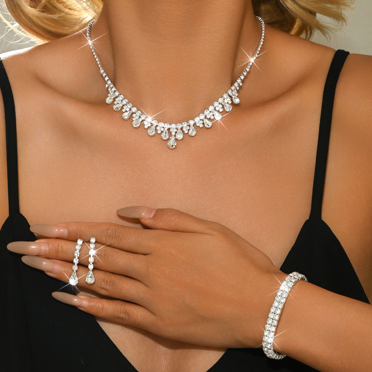 Suit Fashionable Simple Exquisite Fresh High Sense Birthday Gift Jewelry Set