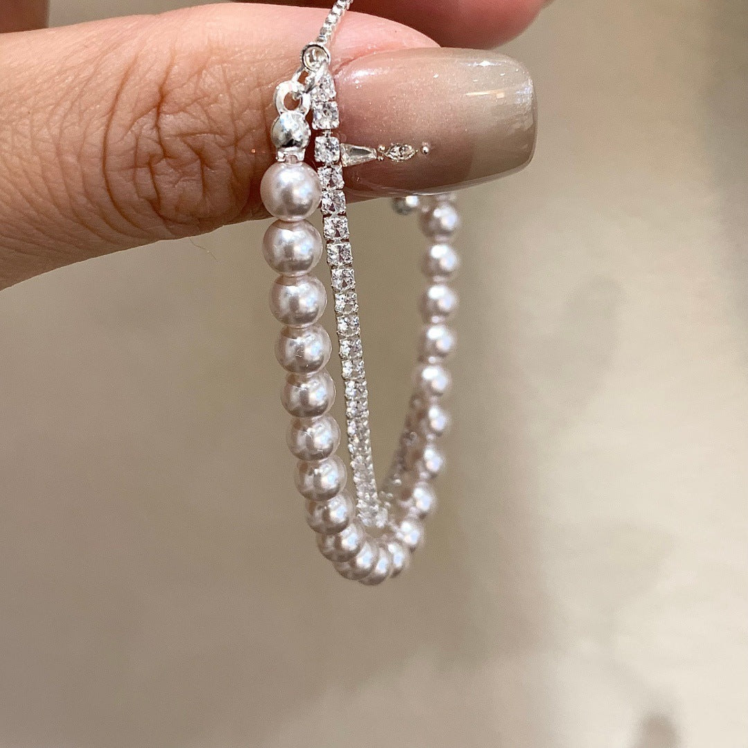 Layer Gang Drill Manta Rose Pearl Simple Light Luxury High Bracelets
