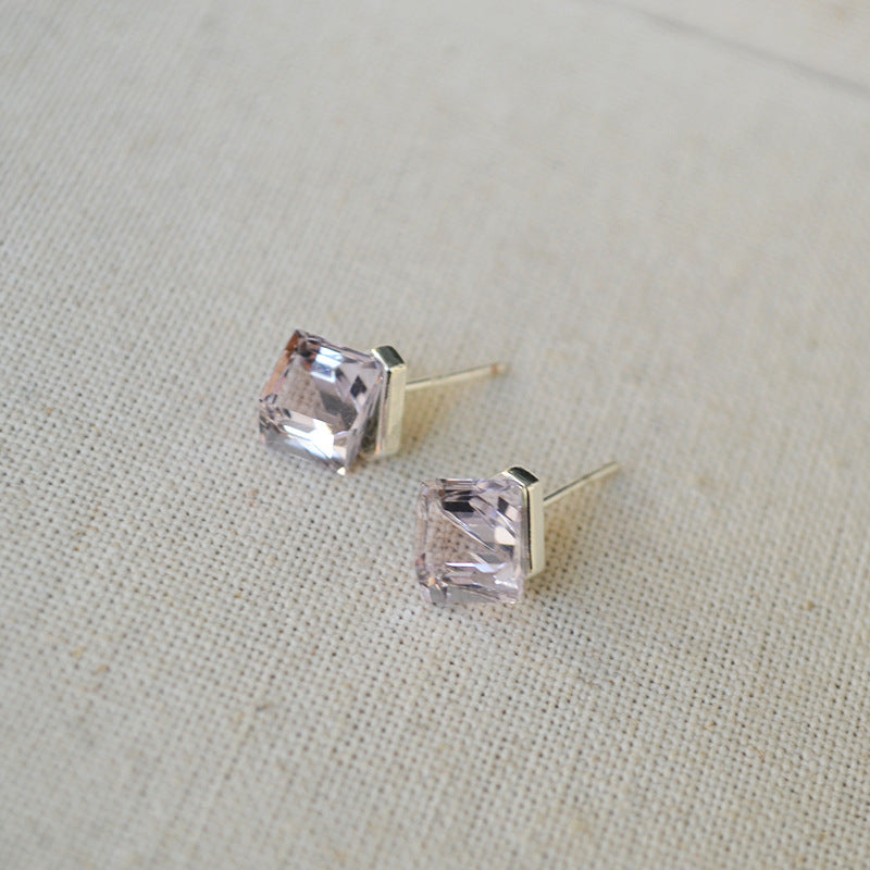 Square Crystal Shining Commuting Elegant Sier Rings