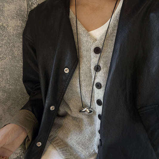 Women's Metal Cloud Simple Texture Advanced Sweaters Necklaces