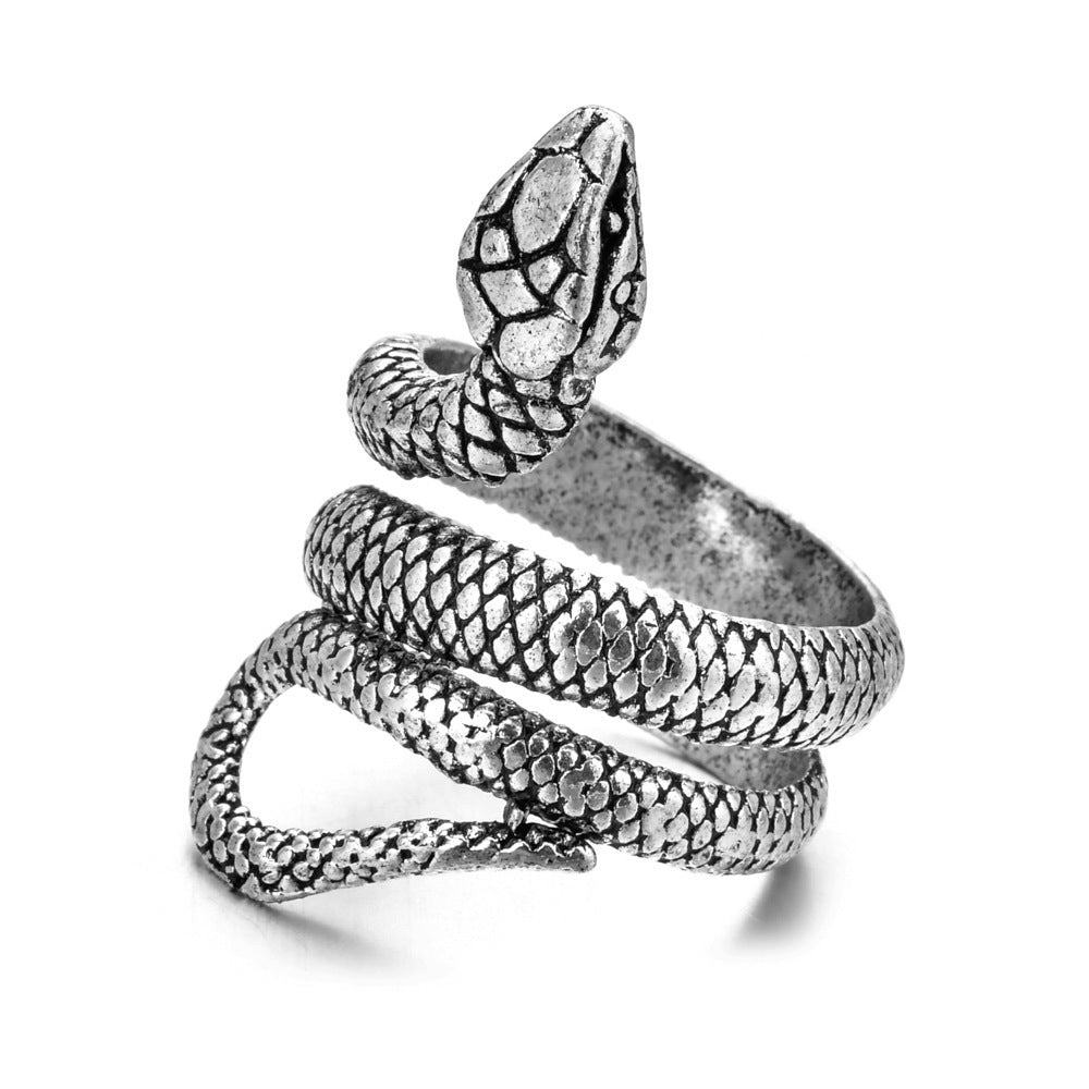 Women's & Men's Vintage Animal Spirit Snake Punk Exaggerated Personality Winding Rings