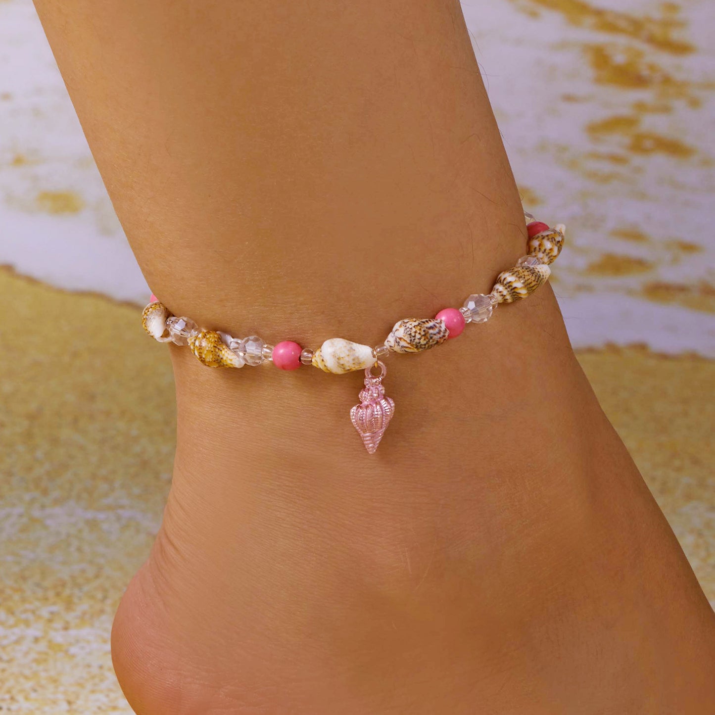 Beach Foot Ornaments Fashion Conch Bead Bracelets