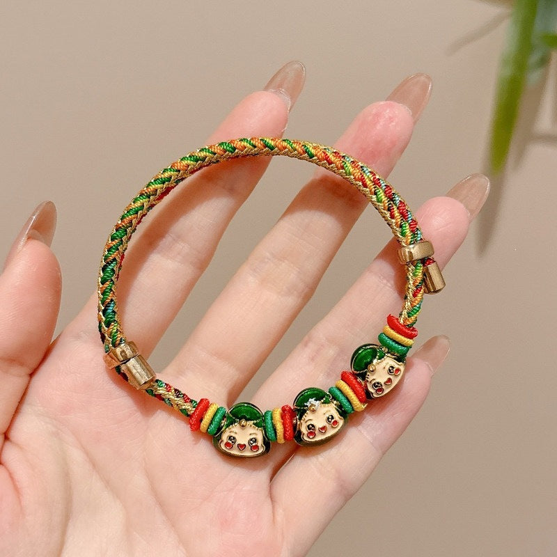 Children's Dragon Boat Festival Colorful Rope Chic Carrying Strap Batch Bracelet