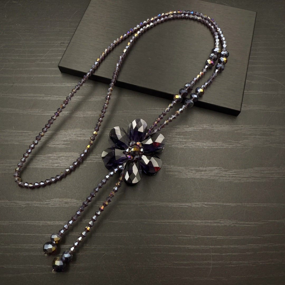 Women's Flower Sweater Chain Fashion Petals Refined Necklace