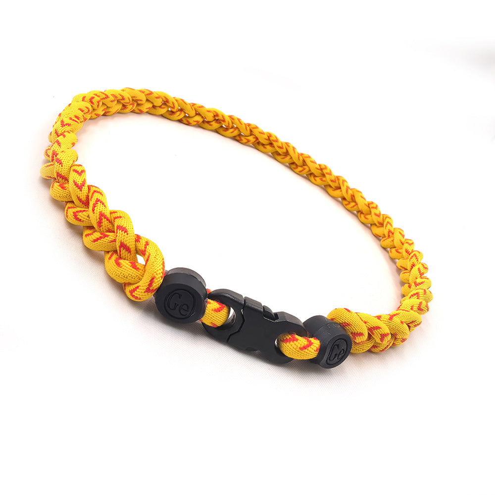 Tornado Titanium Three Braid Rope Neckband Necklaces