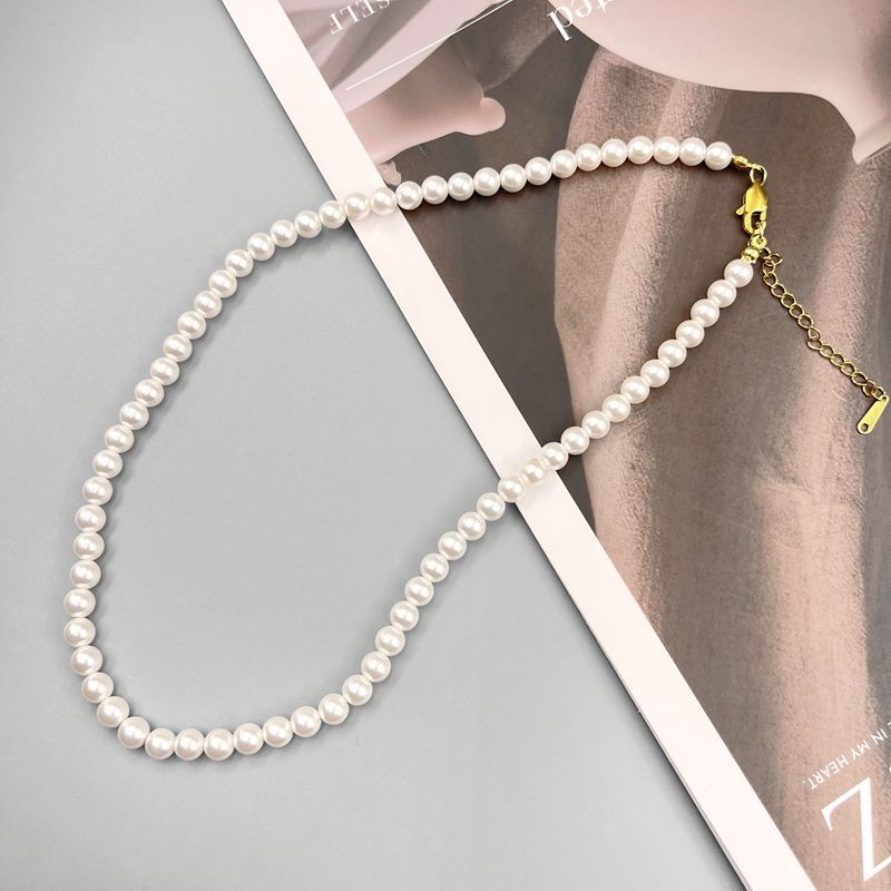 Women's Pearl Retro Affordable Luxury Fashion Trendy Clavicle Necklaces