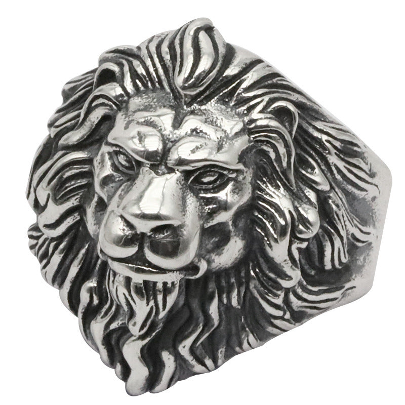 Domineering Lion Open Male Index Finger Rings