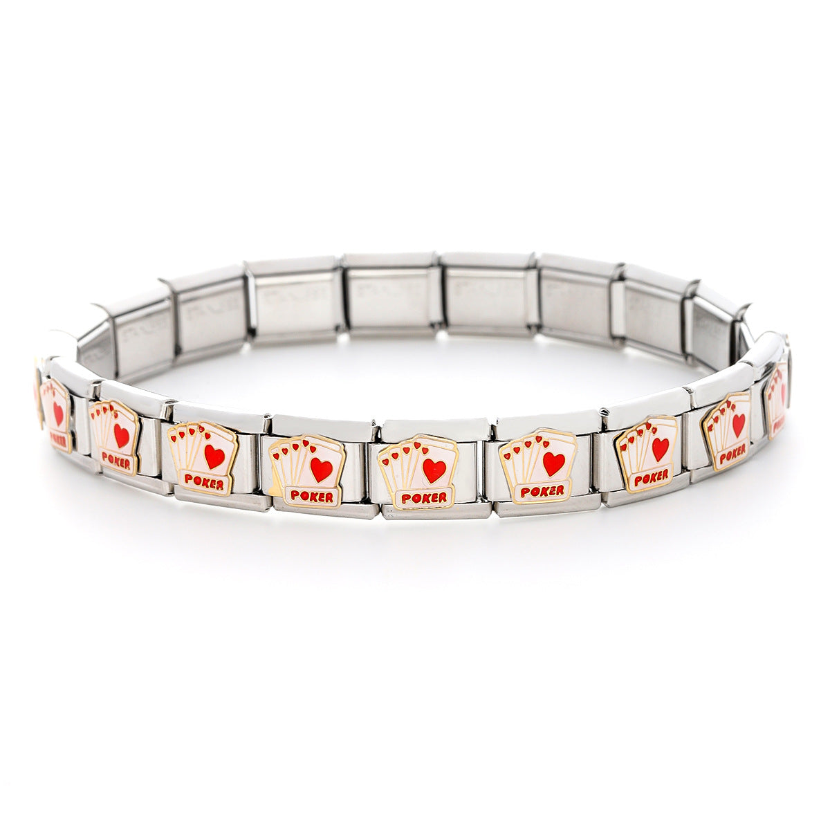 Poker Gambling Card Series Single Module Bracelets