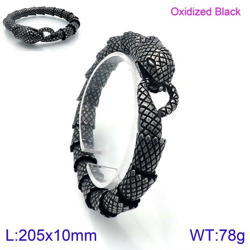 Men's Stainless Steel Snake Fashion Trend Creative Personality Bracelet