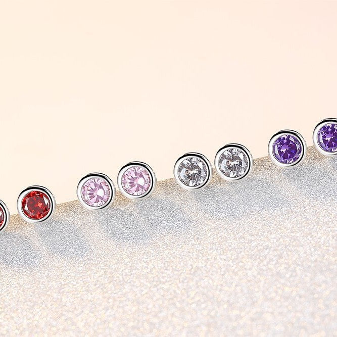 Women's Elegant Zircon Crystal Round Inlaid Fashion Rings