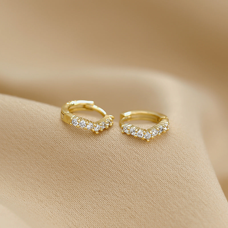 Women's Design Sense Temperamental Niche Small Bone Stud Earrings