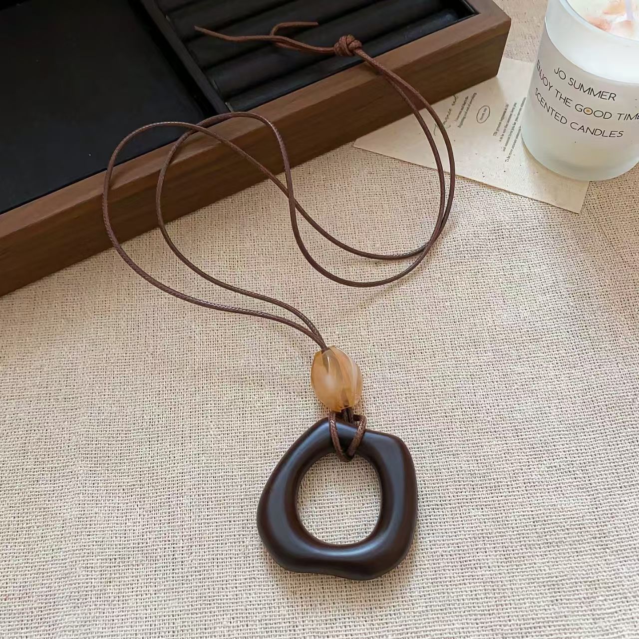 Women's Long Irregular Ethnic Style Adjustable Halter Sweater Necklace
