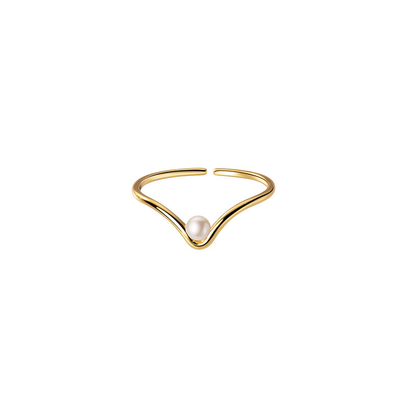 Women's Love Lodge Sier Version Simple Single Rings