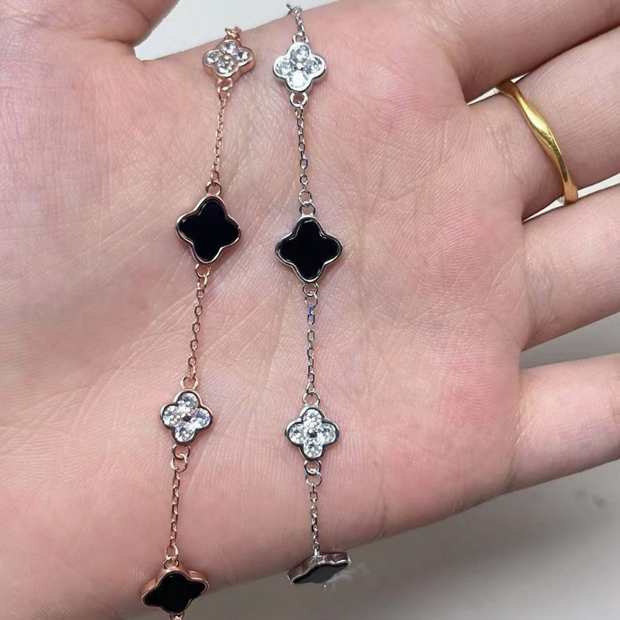 Clover Female Personality High Sense Niche Four Bracelets