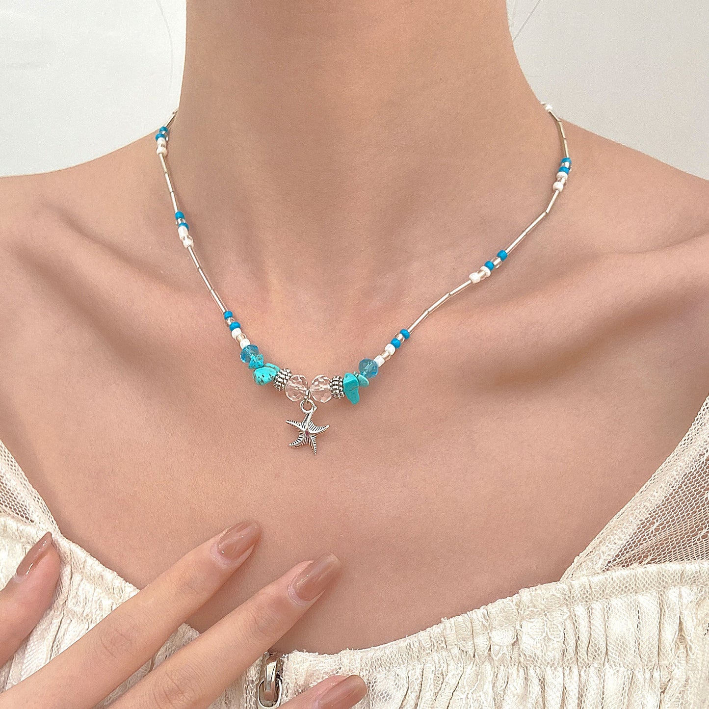 Ocean Style Cartoon Shell Female Bohemian Creative Weaving Turtle Jewelry Set