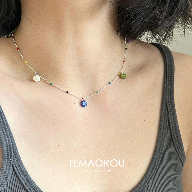 Water Drop Retro Design Temperament Entry Necklaces
