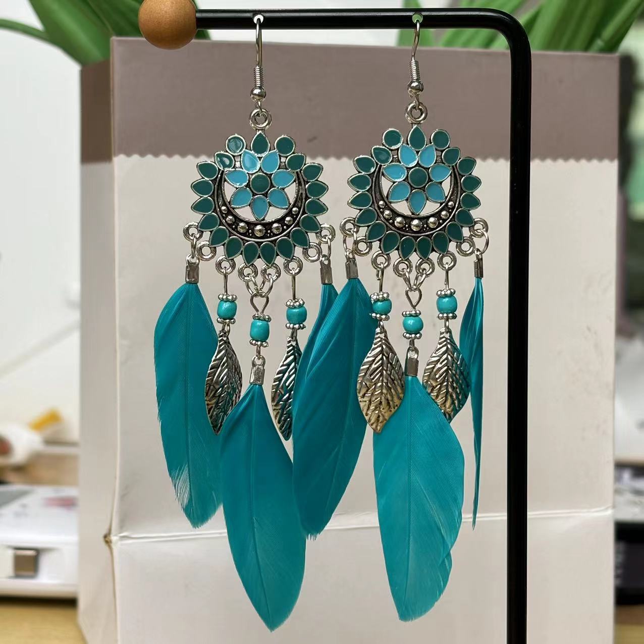 Special Interest Light Luxury Advanced Ethnic Style Exaggerated Earrings