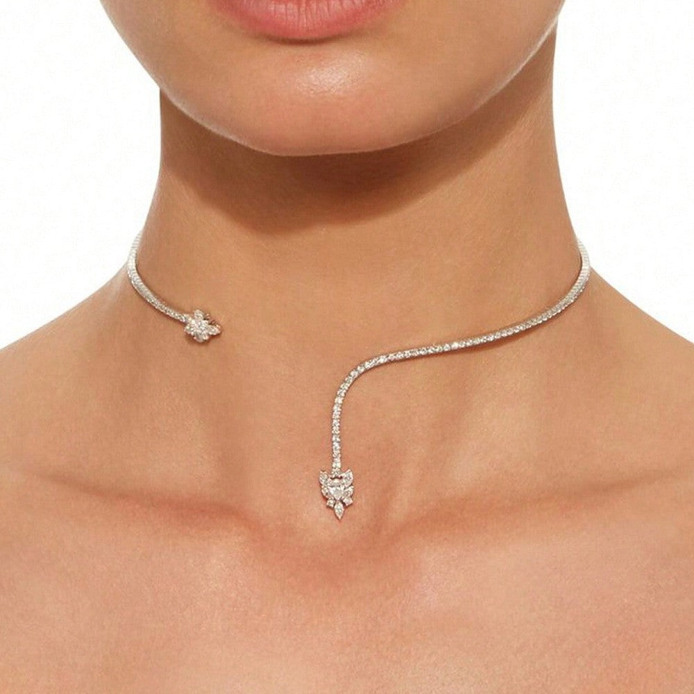 Women's Diamond Open High-grade Party Fashion Alloy Collar