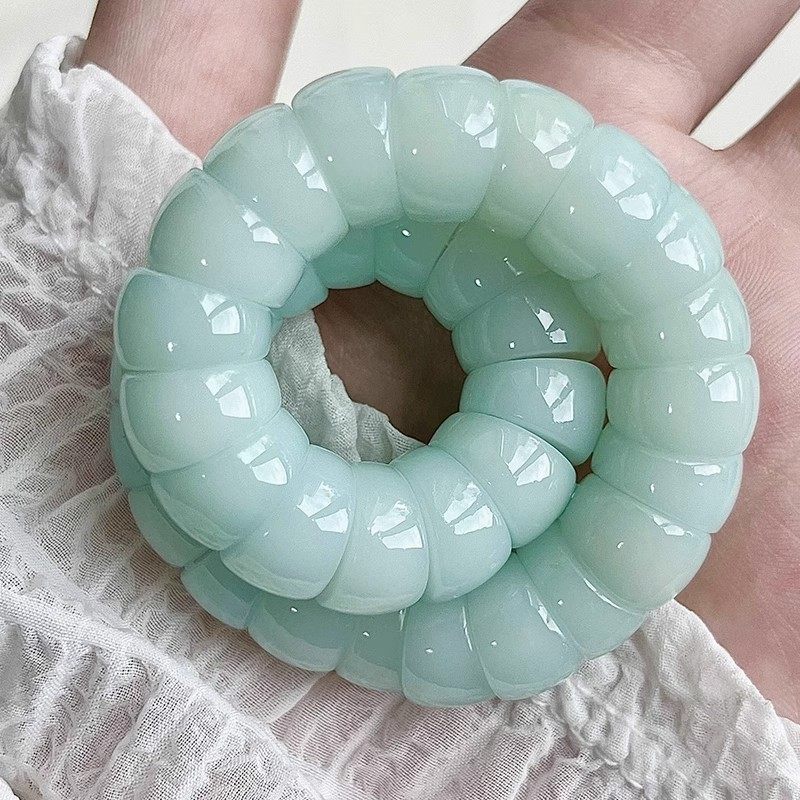 White Jade Bodhi Root Crafts Pork Intestine Bracelet