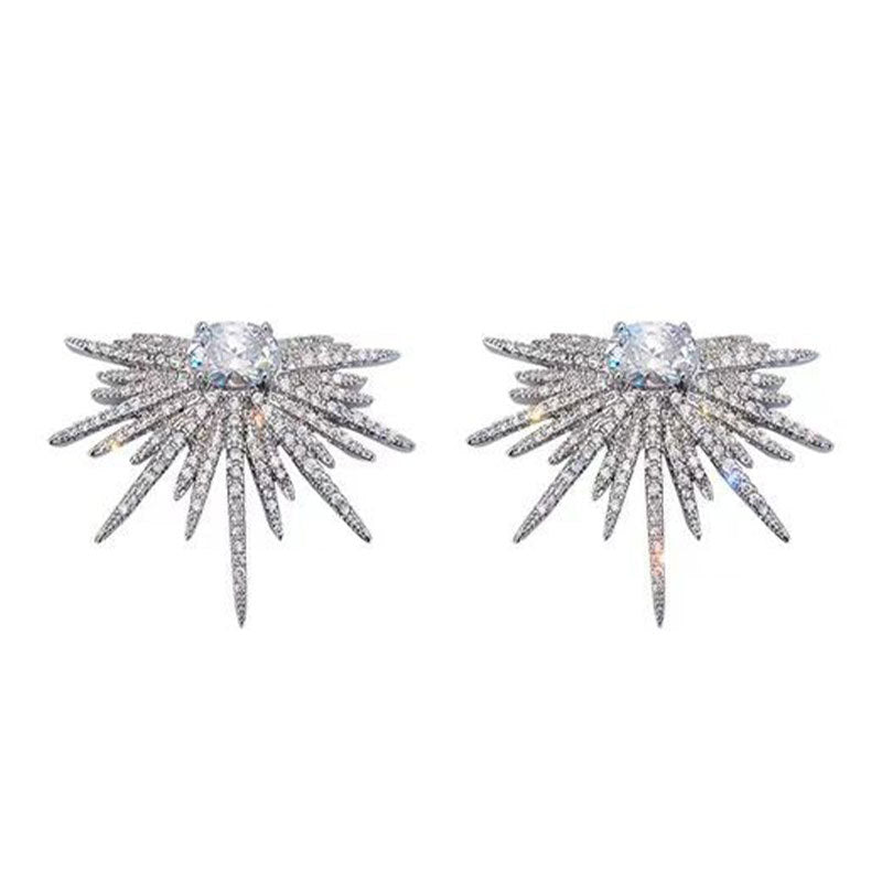 Personalized Wings Full-jeweled Exaggerated Shiny Asterism Female Earrings