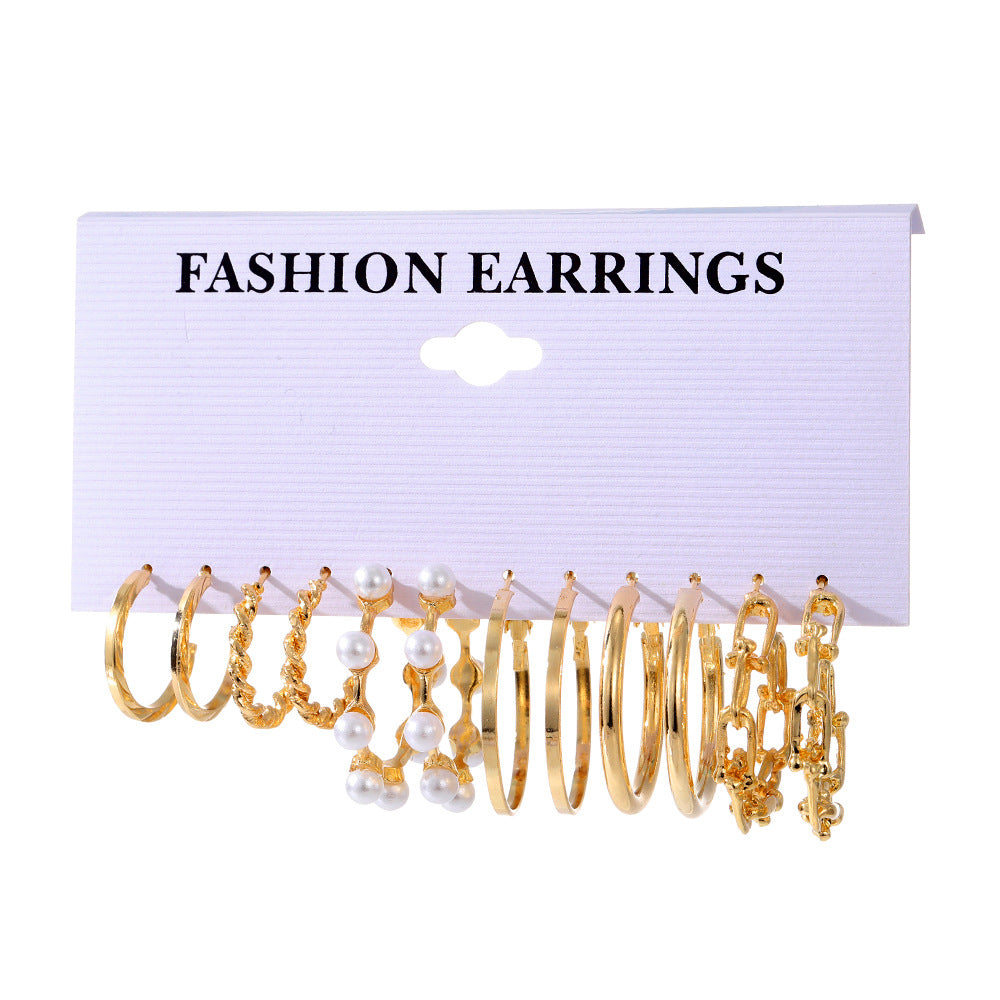 Clearance Swing Vintage Pearl High-grade Ear Female Earrings