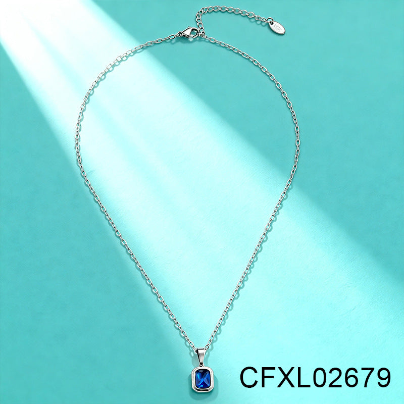 Women's Light Luxury High-grade Titanium Steel Simple Geometric Necklace
