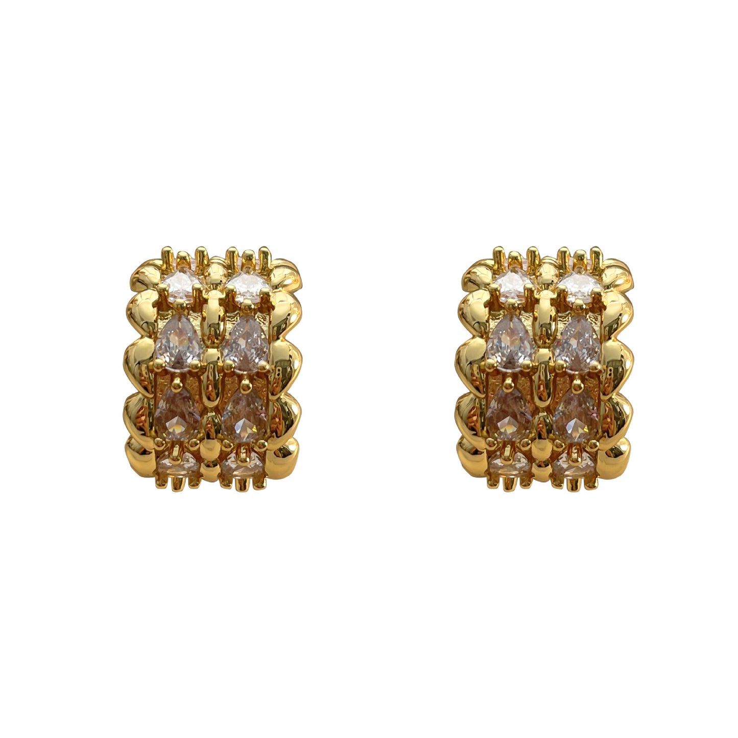Retro High-grade Fashionable Versatile Elegant Trendy Stud Earrings