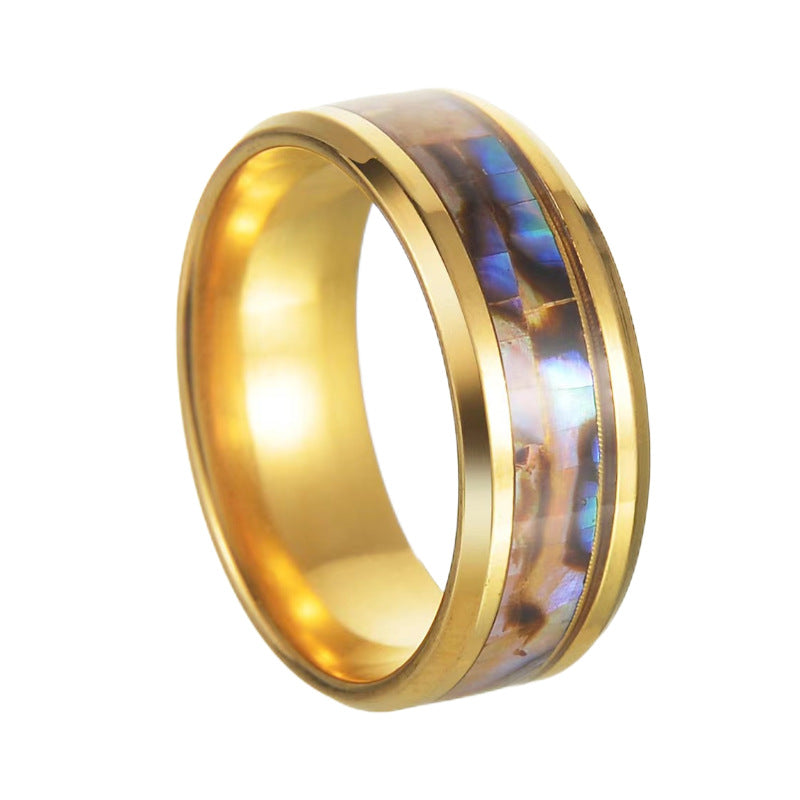 Women's & Men's Fashion Personality Dribble Sst Shell Titanium Ring