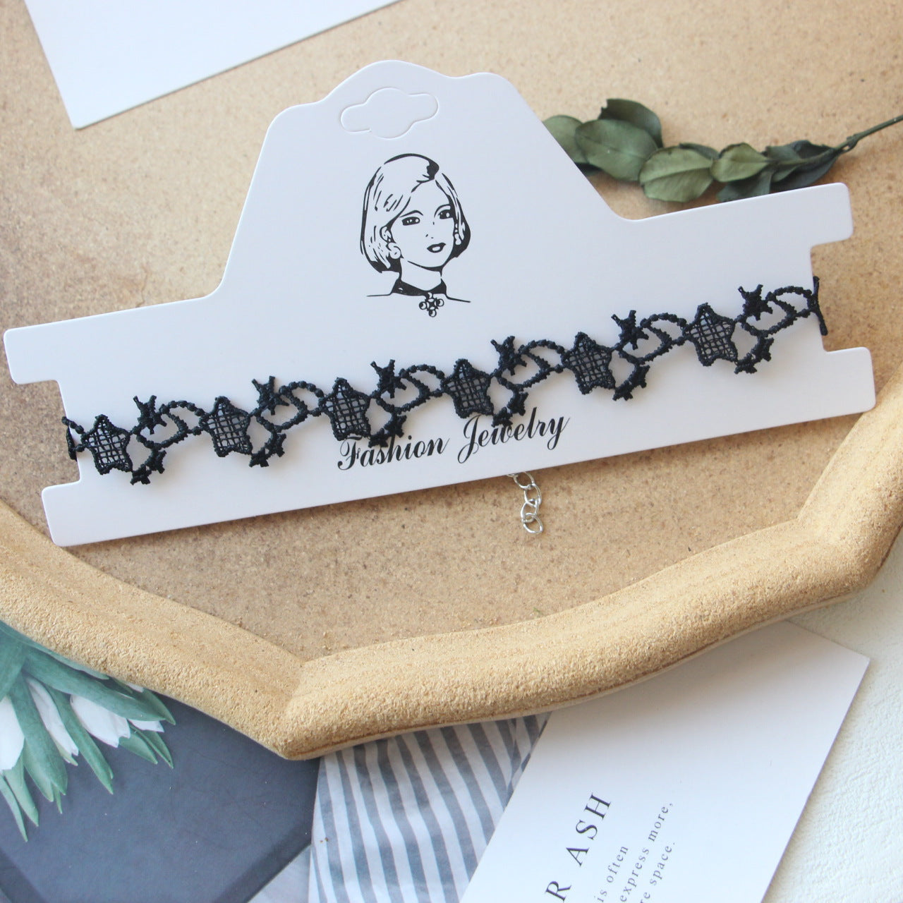 Female Niche Design Clavicle Chain Black Dark Neck Band Necklaces