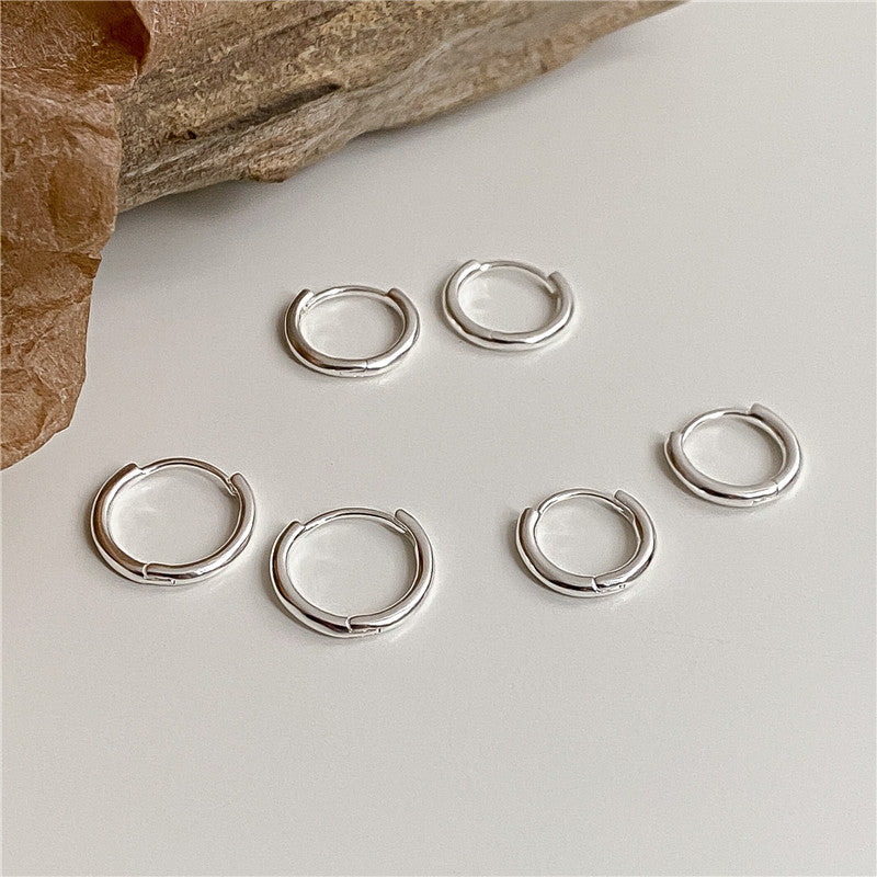 Clip Korean Style Laminated Basic Classic Earrings