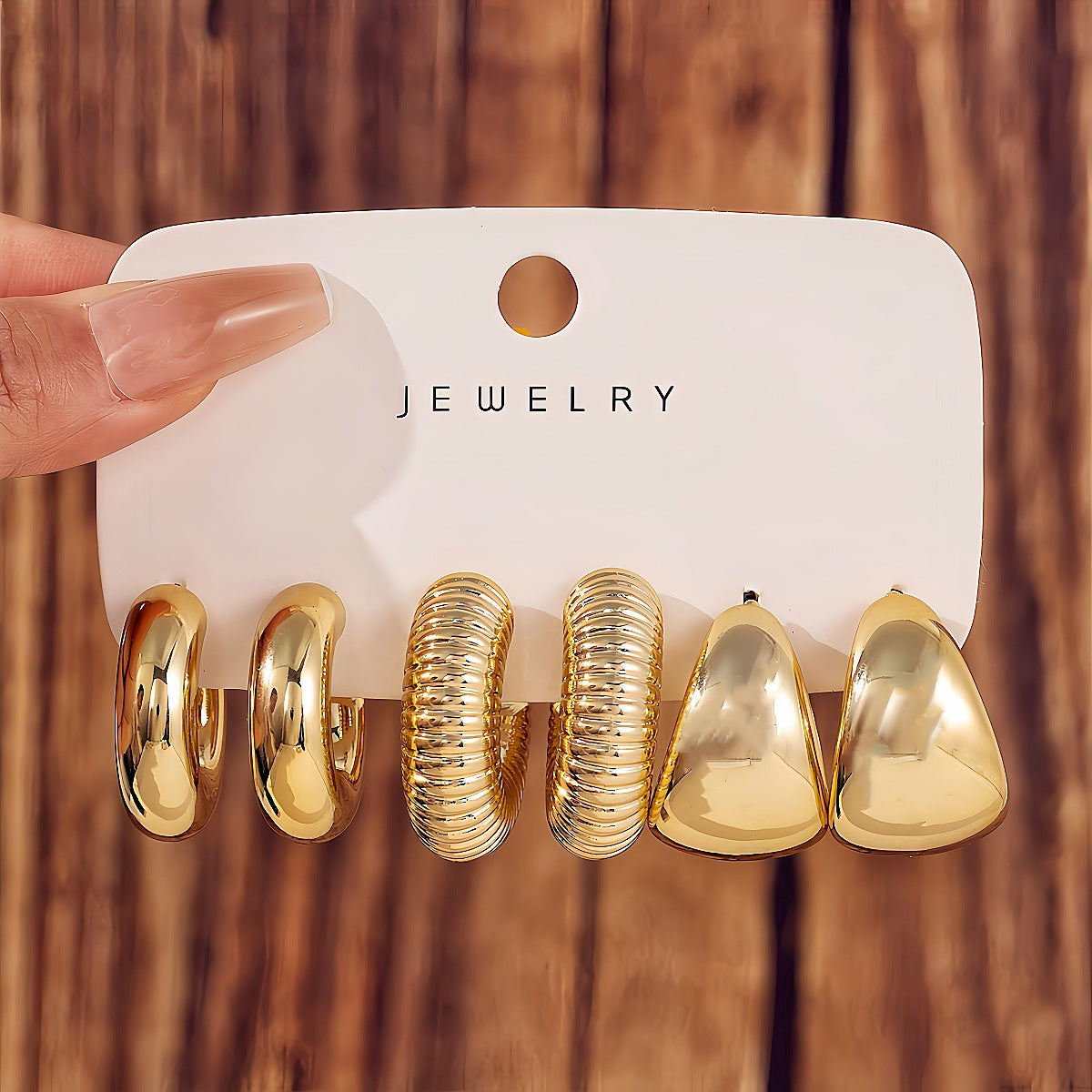 Simple Creative Personality Type Water Drop Beanie Rings