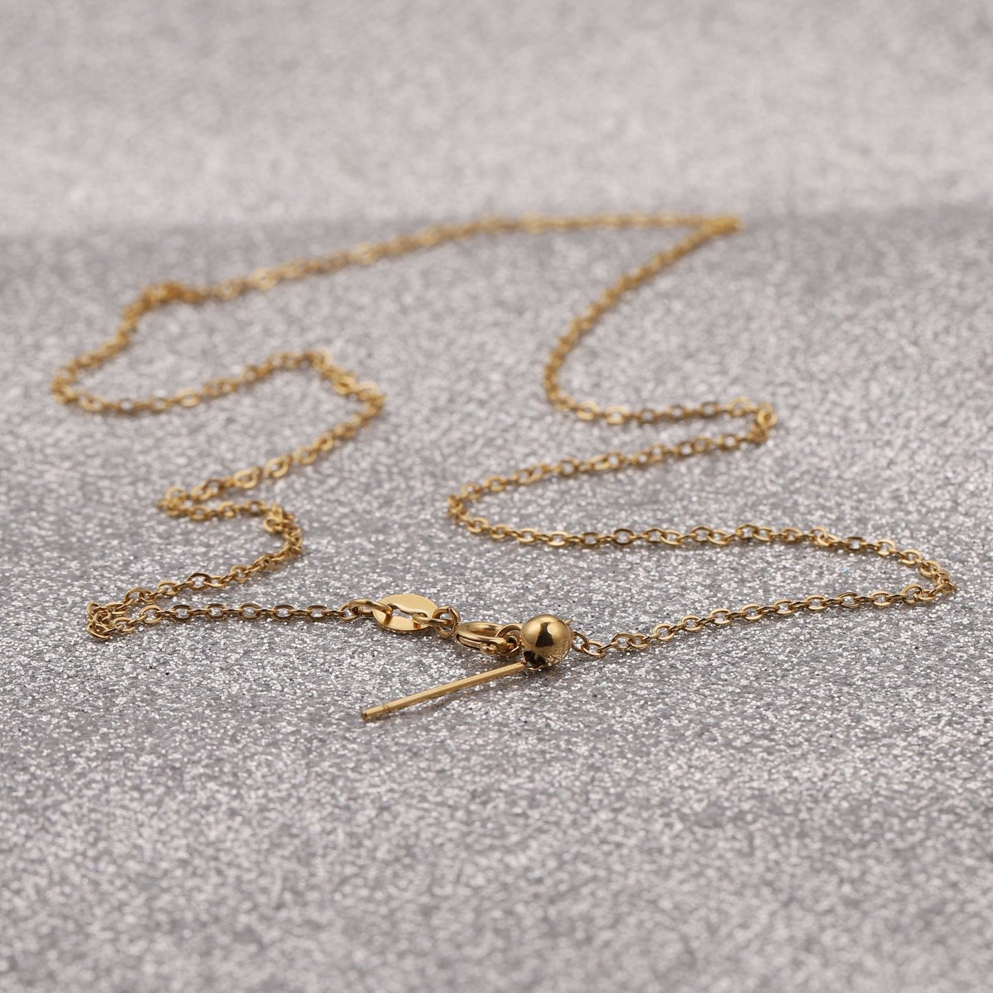 Titanium Steel Clavicle Spring Fastener Universal Extension Chain Necklace