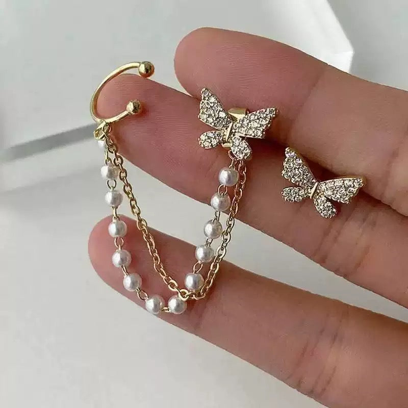 Women's Low Price Light Luxury Premium Temperamental Pearl Eardrops Rings