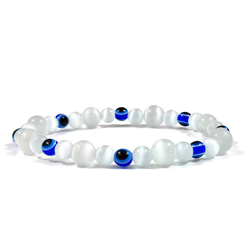 Opal Devil's Eye Spacer Beads Fashion Single Bracelet