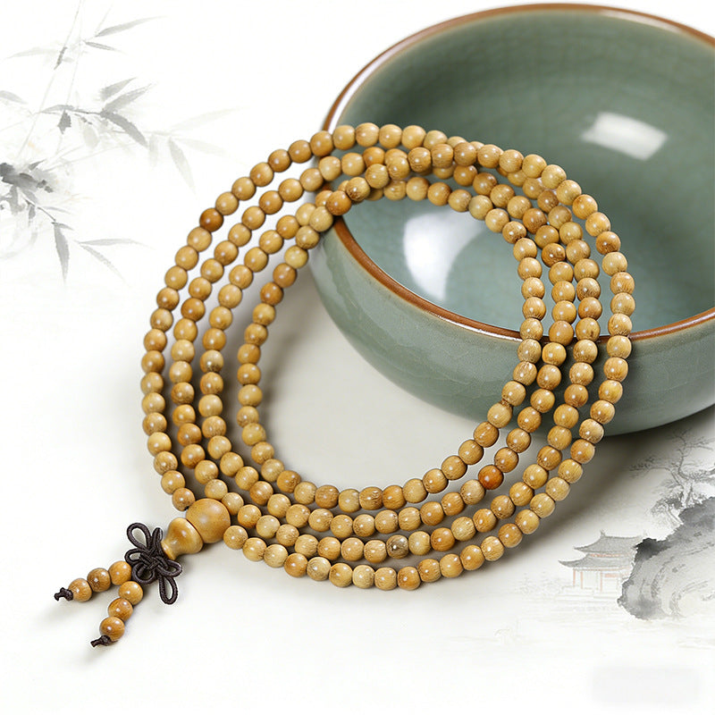 South American Boxwood Beads Golden Sandalwood Ebony Ethnic Style For Bracelet