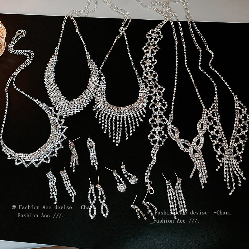 Women's Cold Style Geometric Tassel Light Luxury High-grade Sense Jewelry Set