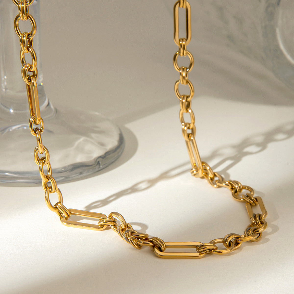 Women's Design Fashionable Gold Stainless Steel Handmade Necklaces