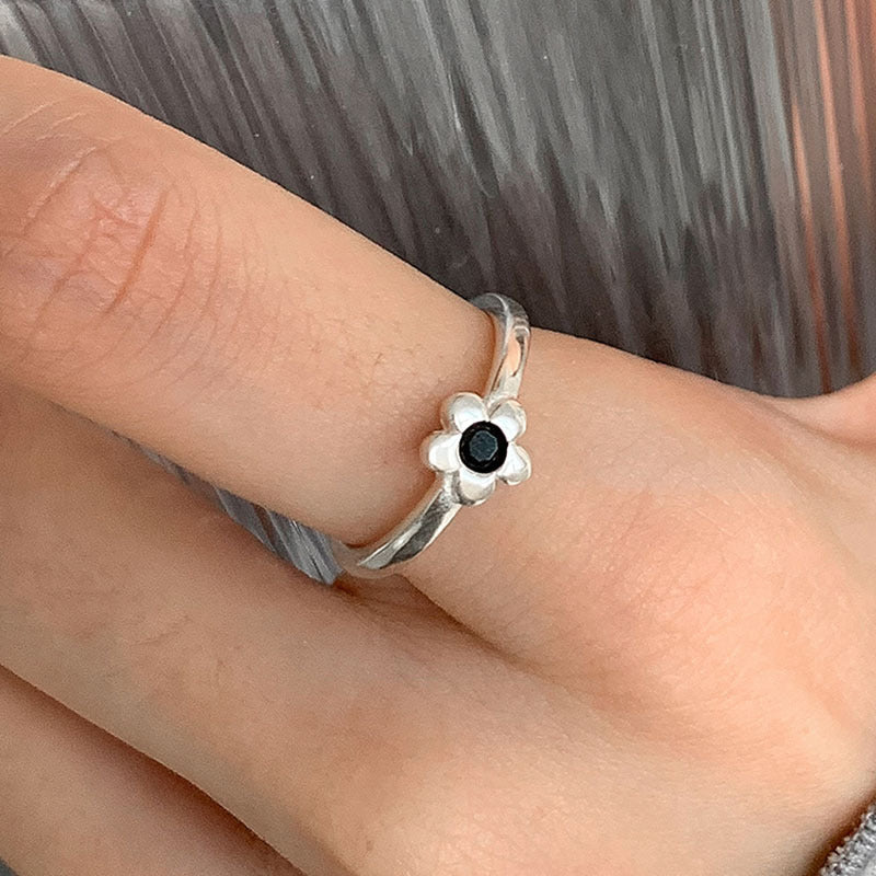 Cute Anime Cartoon Figures Small Female Niche Design Adjustable Ring