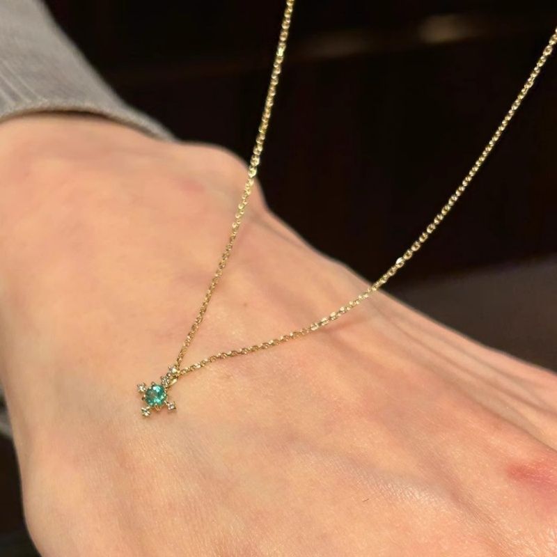Women's Simplicity Jacinth Cross Fashion Clavicle Chain Necklace