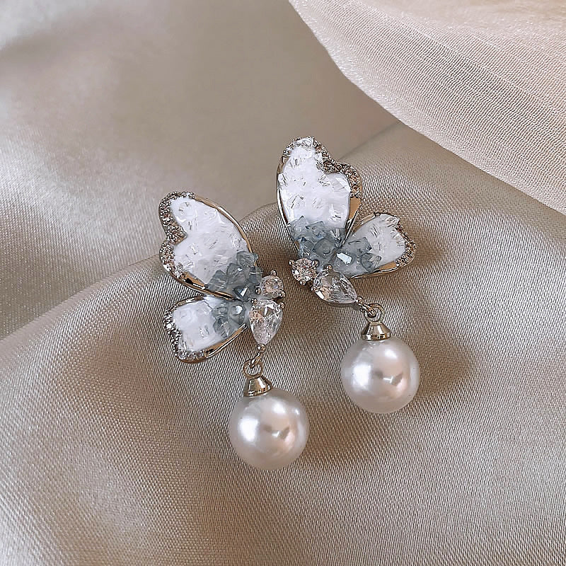 Women's Fashion Pearl Design Light Luxury High-grade Earrings