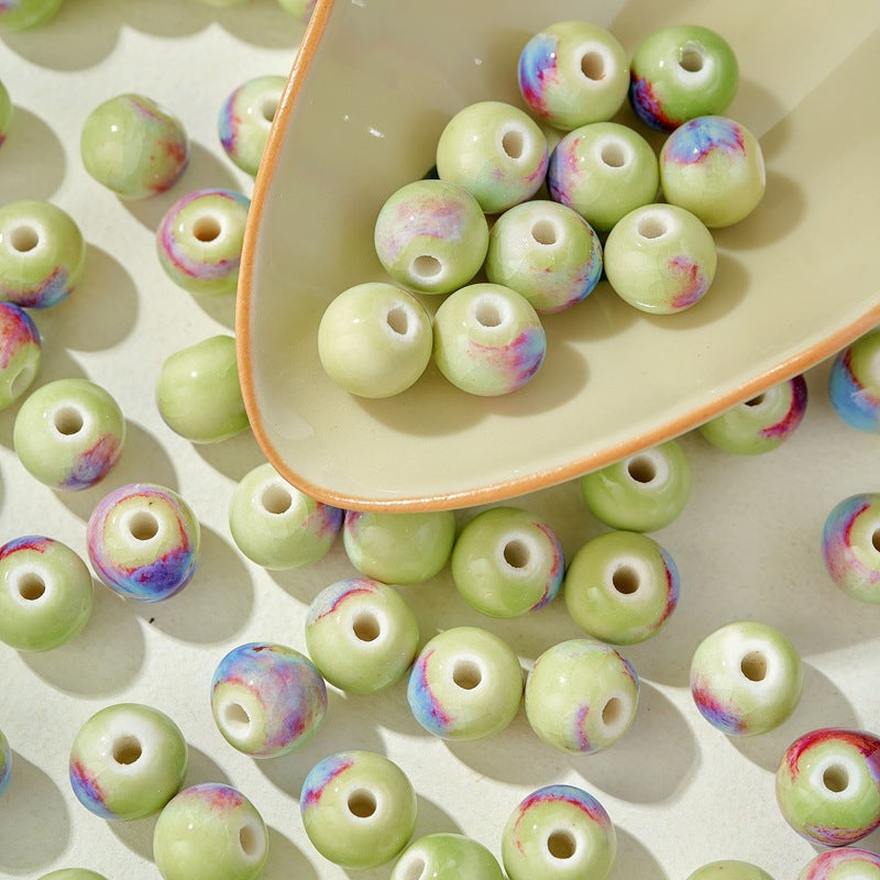 Graceful Casual Ceramic Round Beads Braiding Jewelry Accessories