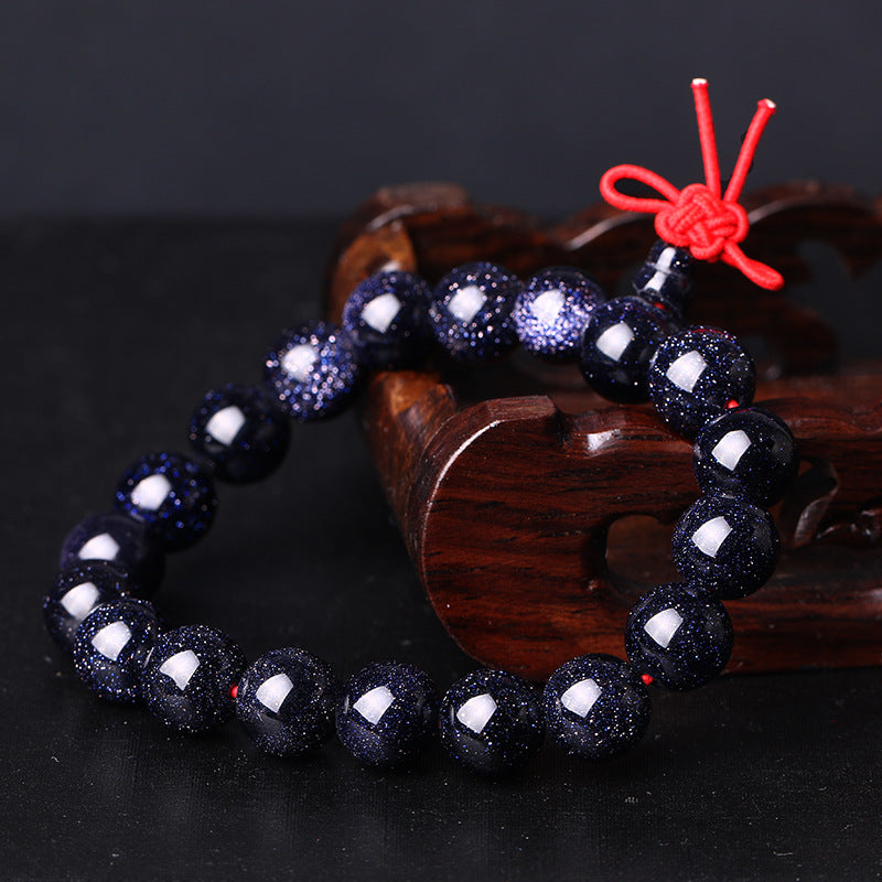 Women's & Men's Blue San Sand Stone Starry Sky Stars Beads Bracelets