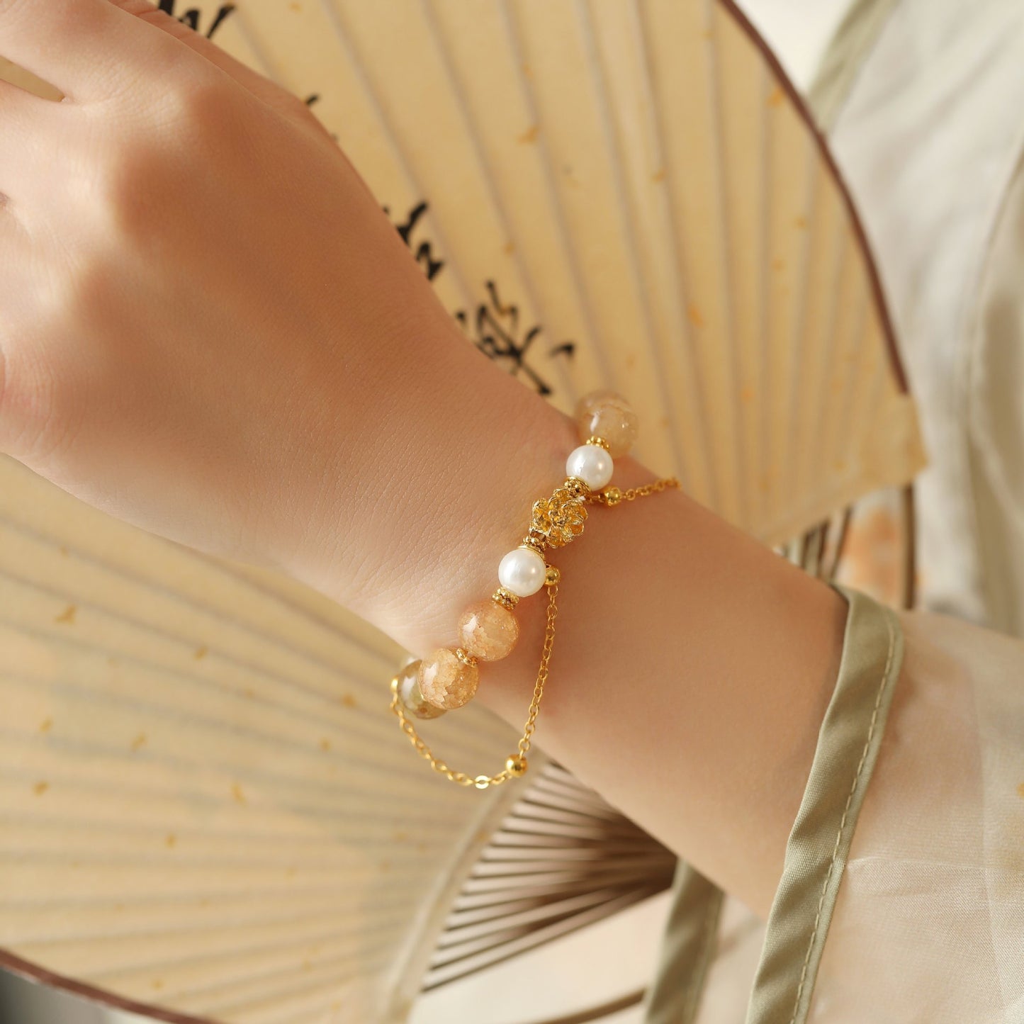 Women's Small Goods Chinese Style Trollius Antique Girlfriends Bracelet
