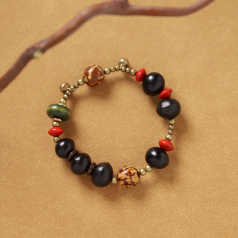 Women's & Men's Chinese Natural Plant Seed Fruit Bodhi Retro Bracelet