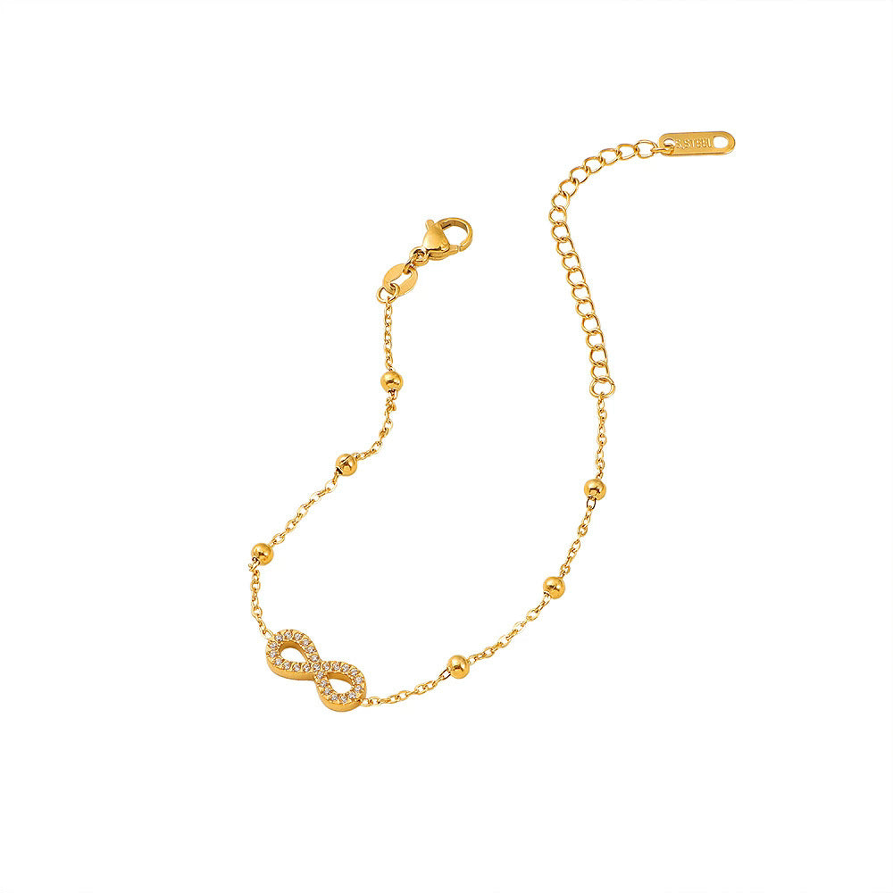 Loop Diamond Personality Affordable Luxury Trendy Couple Bracelets