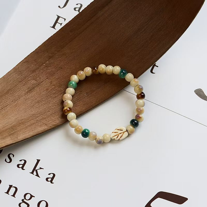 Handmade Crafts Ancient Style Beaded Artistic Chinese Bracelet