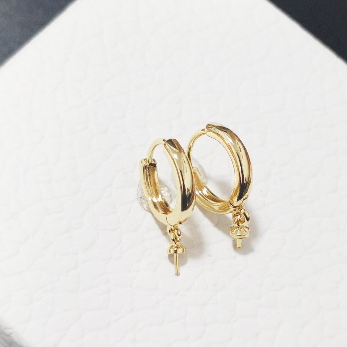 Charming Casual Eardrop Pearl Frame Jade Earrings