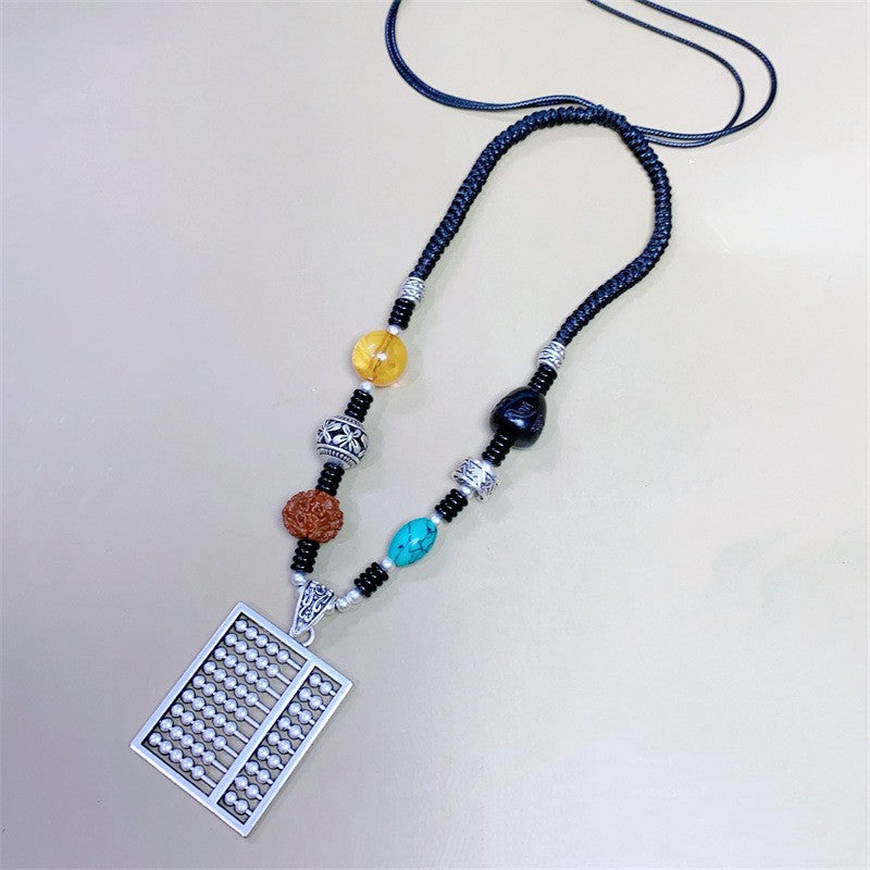 Sweater Chain Ethnic Style Artistic Exaggerated Scenic Necklaces