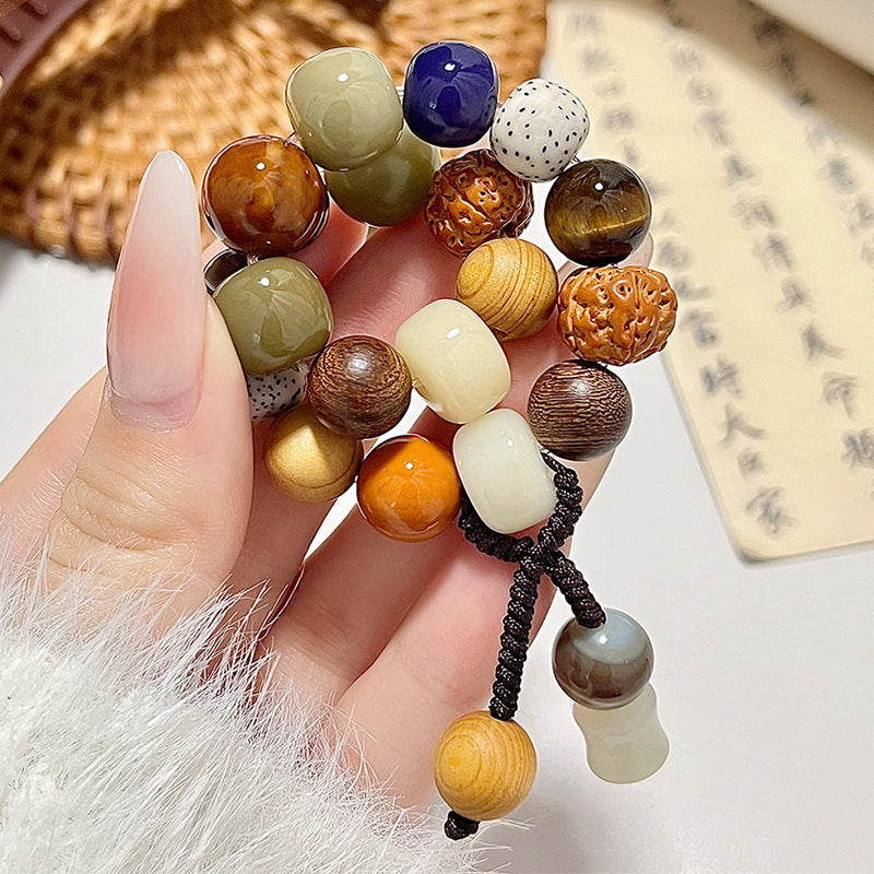 Women's & Men's Seeds Bodhi Couple Crafts Hand Toy Prayer Bracelet